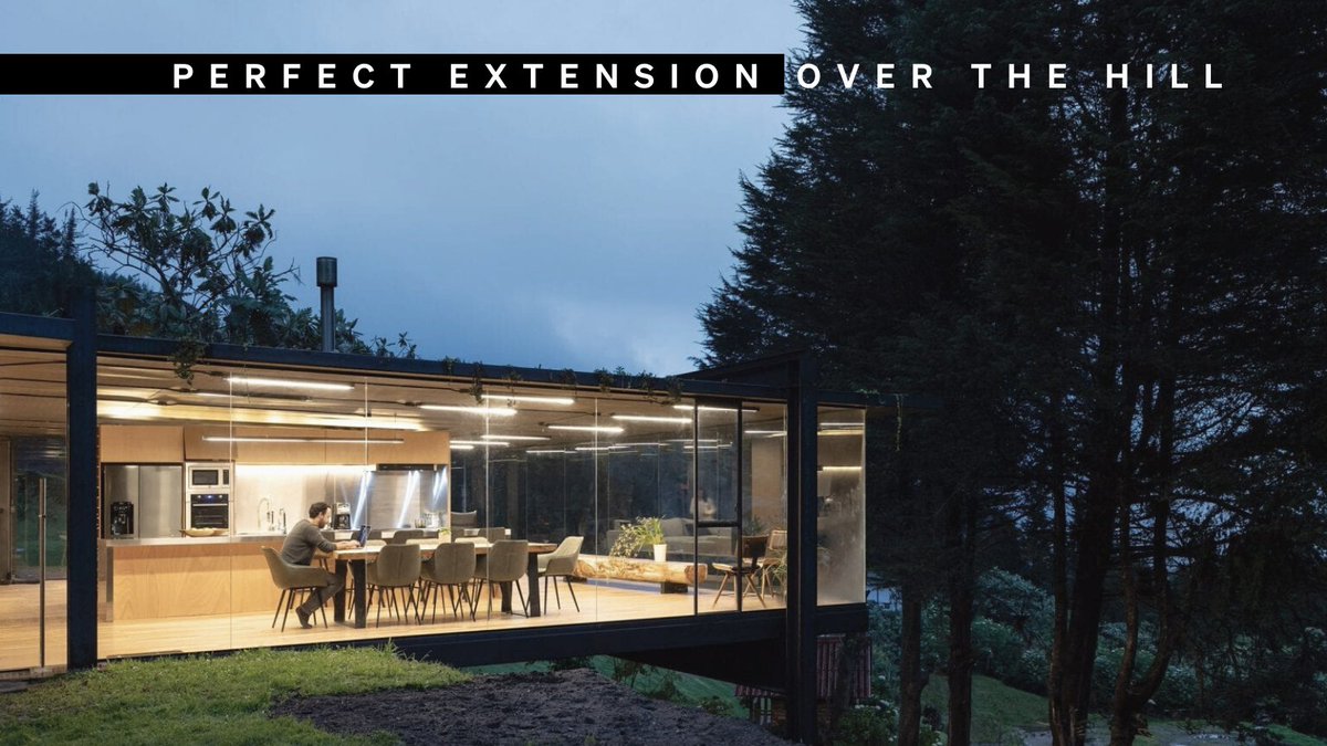 BackStudioMilan's tweet photo. This Casa Mirador home was extended by Rama Estudio by using glass and metal framing. Isn't it amazing? Images by JAG Studio #amazingarchitecture #conceptual #design #architects #project #home #architecturestudents #architecturecourse https://t.co/JVwZpbbzq0