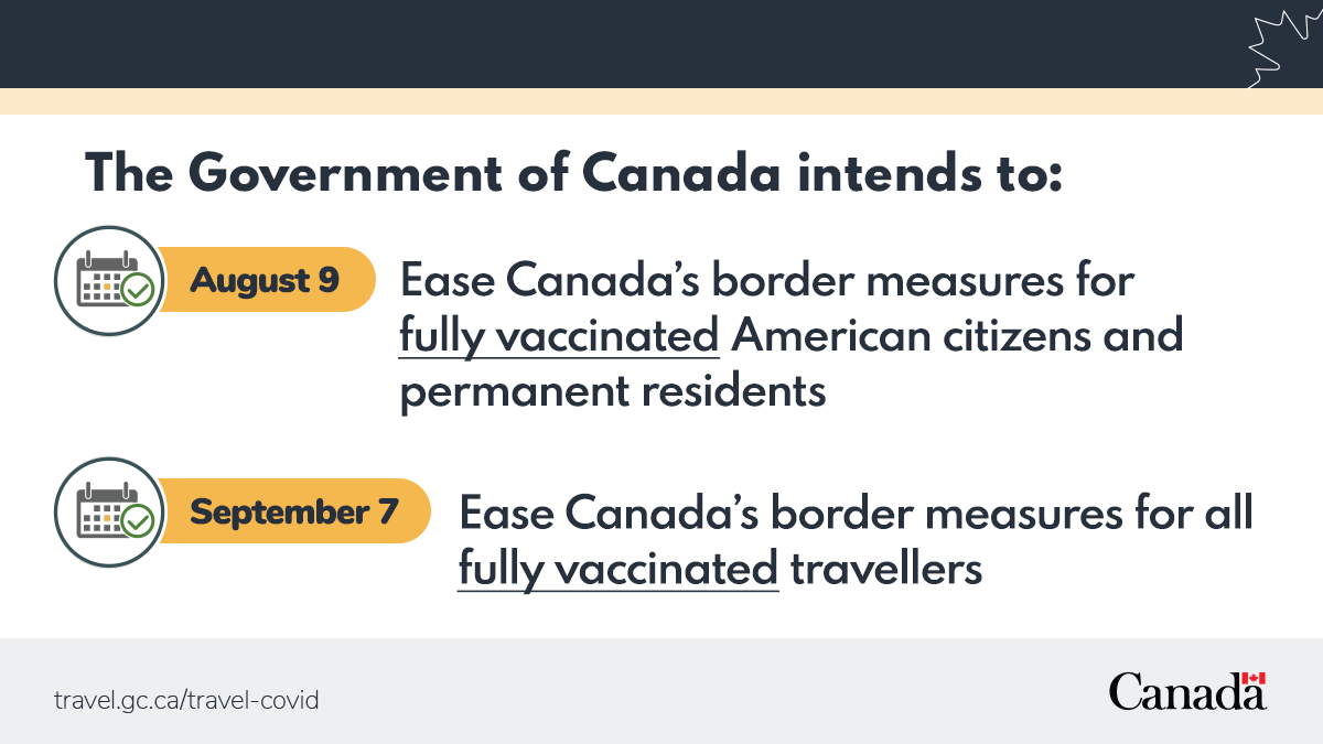 A graphic with text describing the new border measures on August 9 and September 7 detailed in the post.
