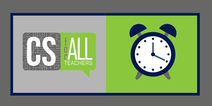 CSforAllTchrs's tweet photo. DUE MONDAY! Don't miss your chance to apply to become a #CSforAllTeachers Community Ambassador, where you will serve in a variety of roles and receive ongoing professional development from @AIRInforms. 

Applications close July 26 at 5 p.m. ET: https://t.co/0iAa0KseJF https://t.co/qMg2jVhtPZ