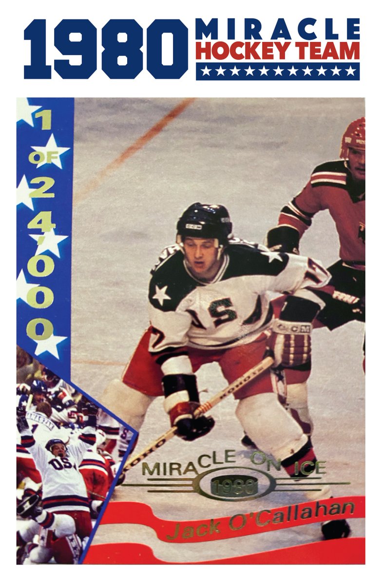 1980MiracleTeam's tweet photo. Join us in wishing our teammate #17 Jack O'Callahan a Happy 64th Birthday today!
.
To celebrate #17 see his #1980Olympic stats below.
.
Have a great 64th birthday, OC! 🎉🎂🍻
#HBD #Terrier #MiracleOnIce #80MiracleTeam #1980Gold https://t.co/oNzQ7O5EO0