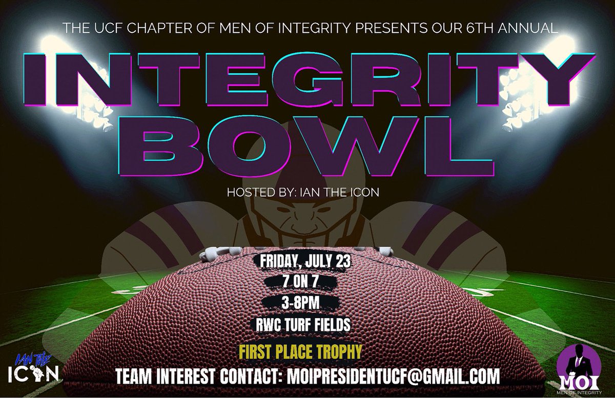 MOI_UCF's tweet photo. Due to the weather, we are still planning to reschedule for the semi finals and championship game of the tournaments  Please stay tuned for more details and thank you all for coming out!💪🏽#IntegritySeason https://t.co/8qfQ4KjhUQ