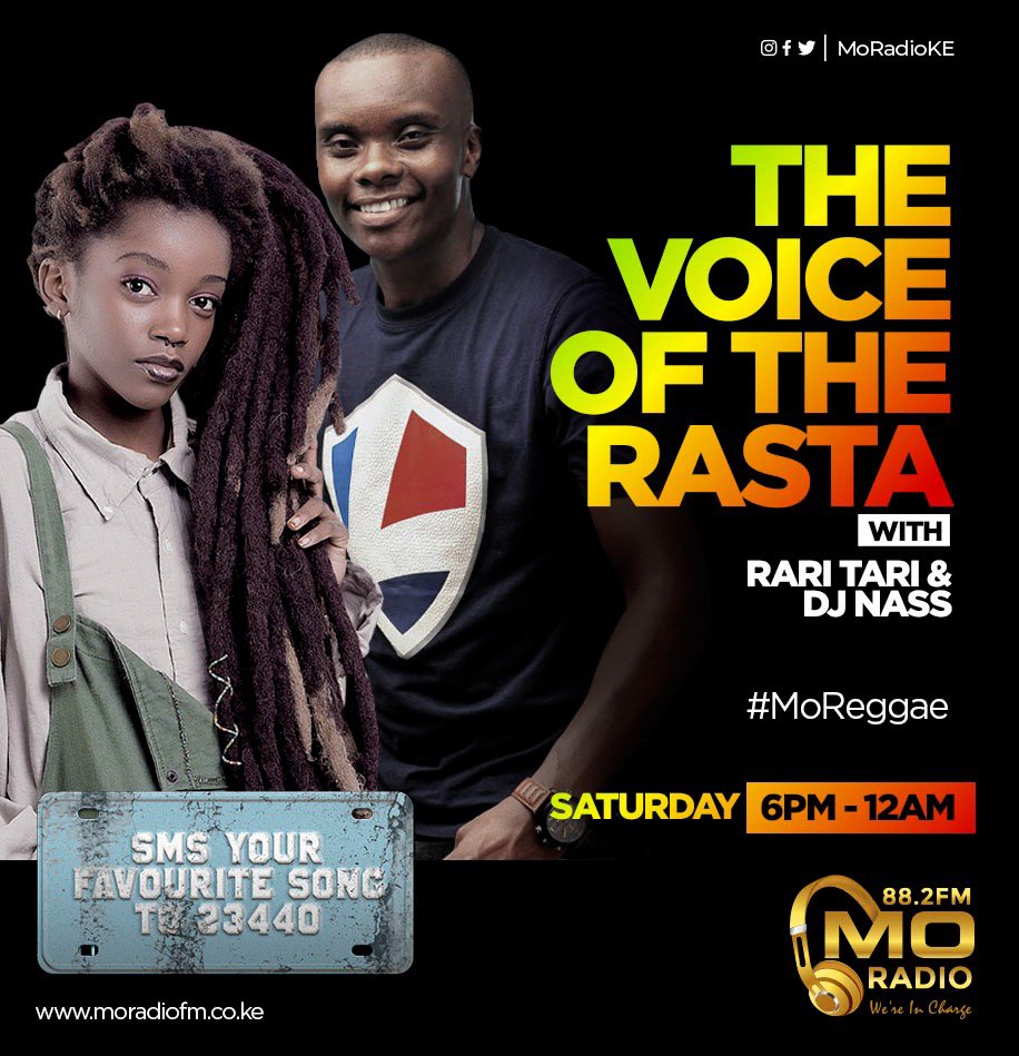 MoRadioKE's tweet photo. The Voice Of Rasta with Rati Tari and @Nasdeejay. Best of reggae music. ๐ฅ๐ฅ #MoReggae https://t.co/lyXs1aq4xS