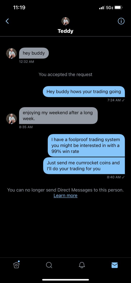 bog_nil's tweet photo. @ThiccTeddy tried to get your scammer before he got me https://t.co/oRqubWtNCY