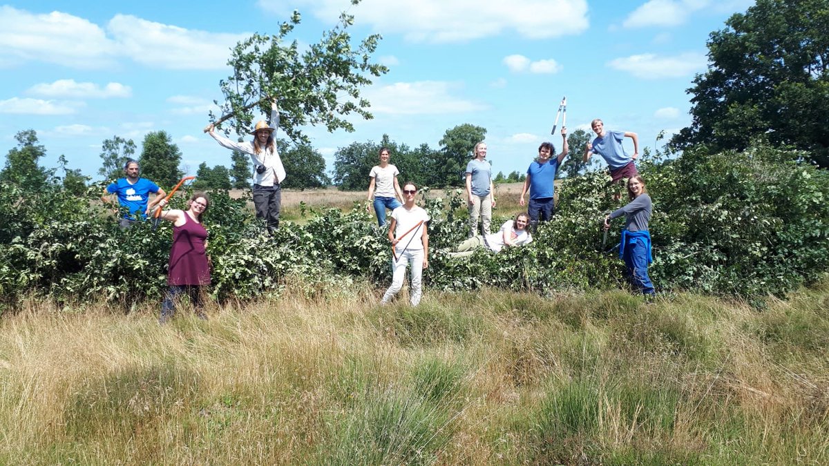 Vandaag #ivn #woesteland uitgezwaaid. Wat was het een prachtige week met een hoop werk verzet. #staatsbosbeheer