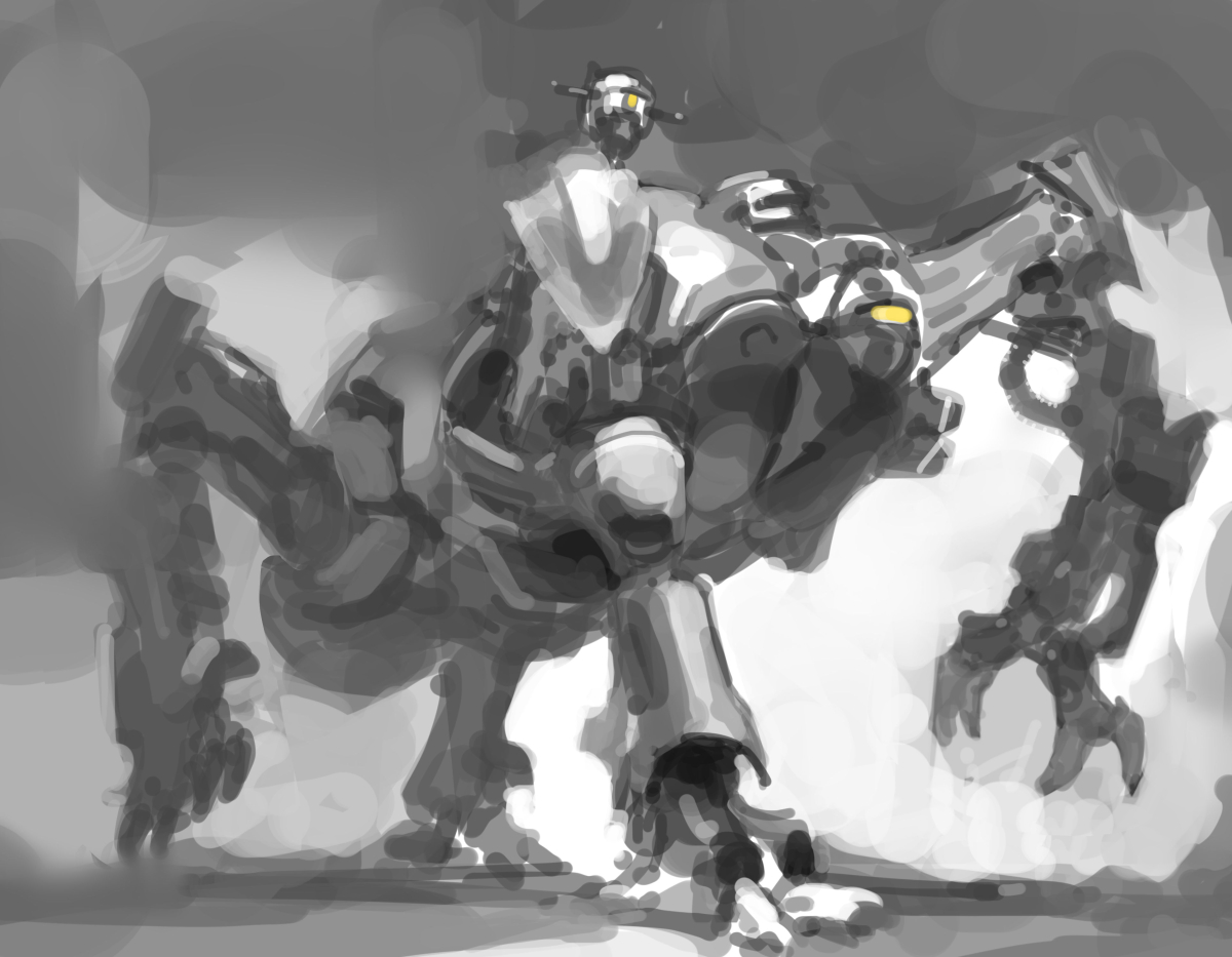 息抜きがてらオメガを軽くスケッチするのにはまってる 