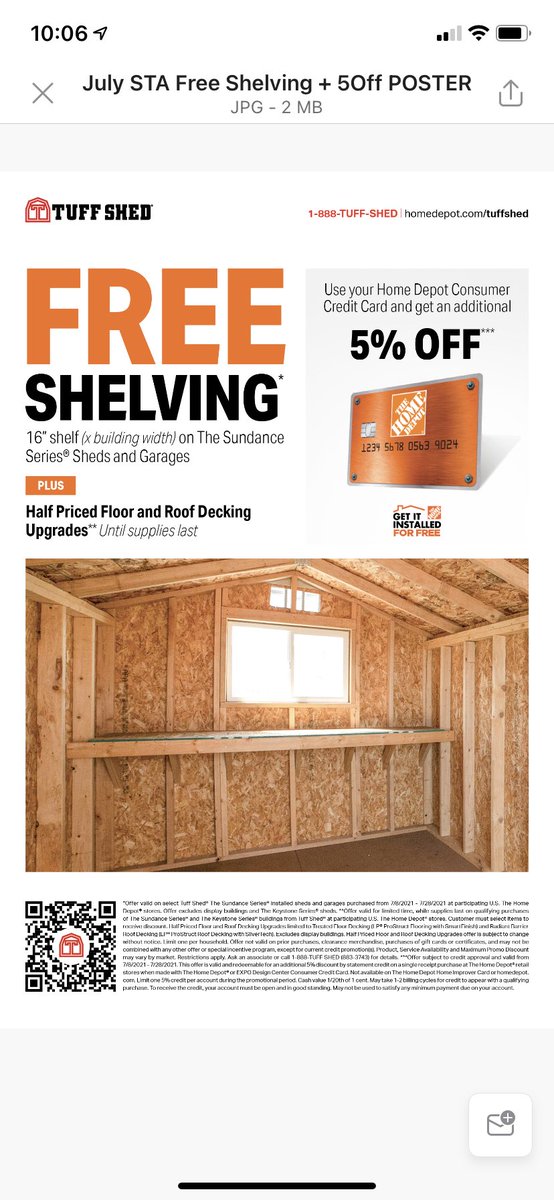 Start off this weekend with a bang!! Get your free 16” shelving on the Sundance Series of sheds and garages. Plus half off on radiant barrier and treated floor!! Special financing also. ⁦<a href="/BrianTUFFSHED/">BrianTUFFSHED</a>⁩ ⁦<a href="/MarkDMiller13/">月月</a>⁩ ⁦<a href="/NeriWilliams/">Neri Williams</a>⁩ ⁦⁦
