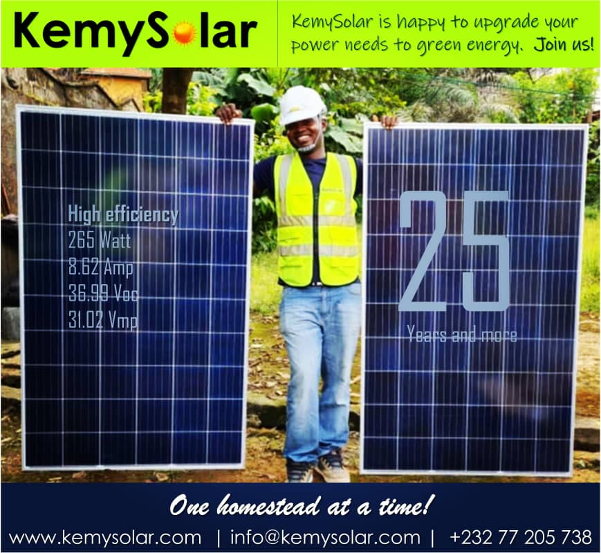 We are happy to upgrade your power needs to green energy. Contact us now!

#kemysolar #Solarenergy
kemysolar.com