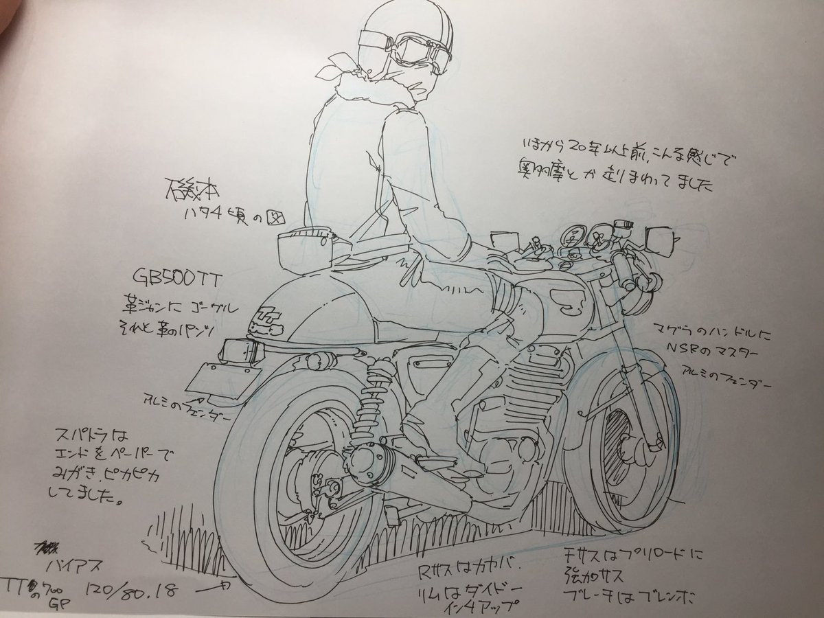 こんな感じで乗ってましたの図。
#磯本工房 
