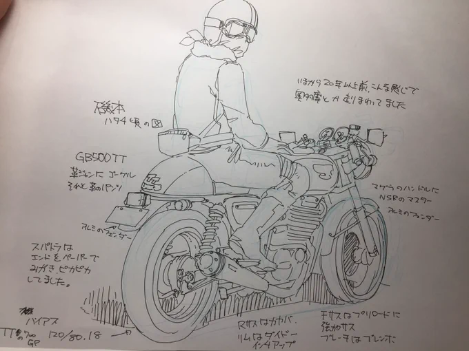 こんな感じで乗ってましたの図。
#磯本工房 