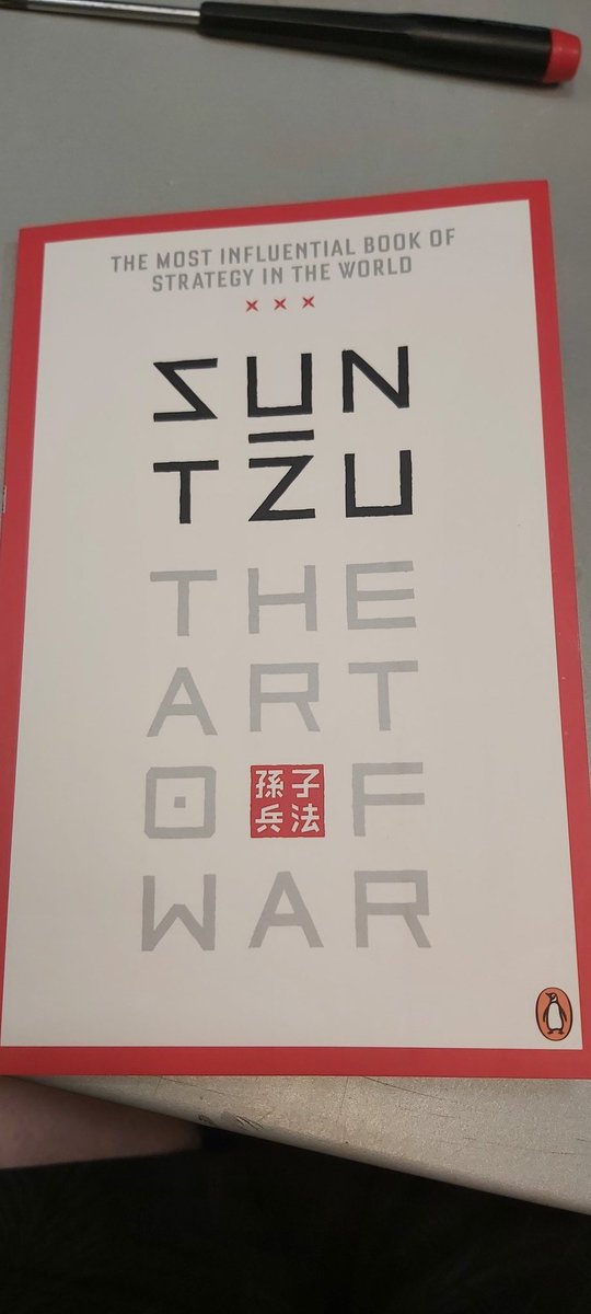 IowaKay's tweet image. I barely read any books, but The Art of War surely is an exemption. It truly makes you think different on various situations in life. Its military related side is a bonus.