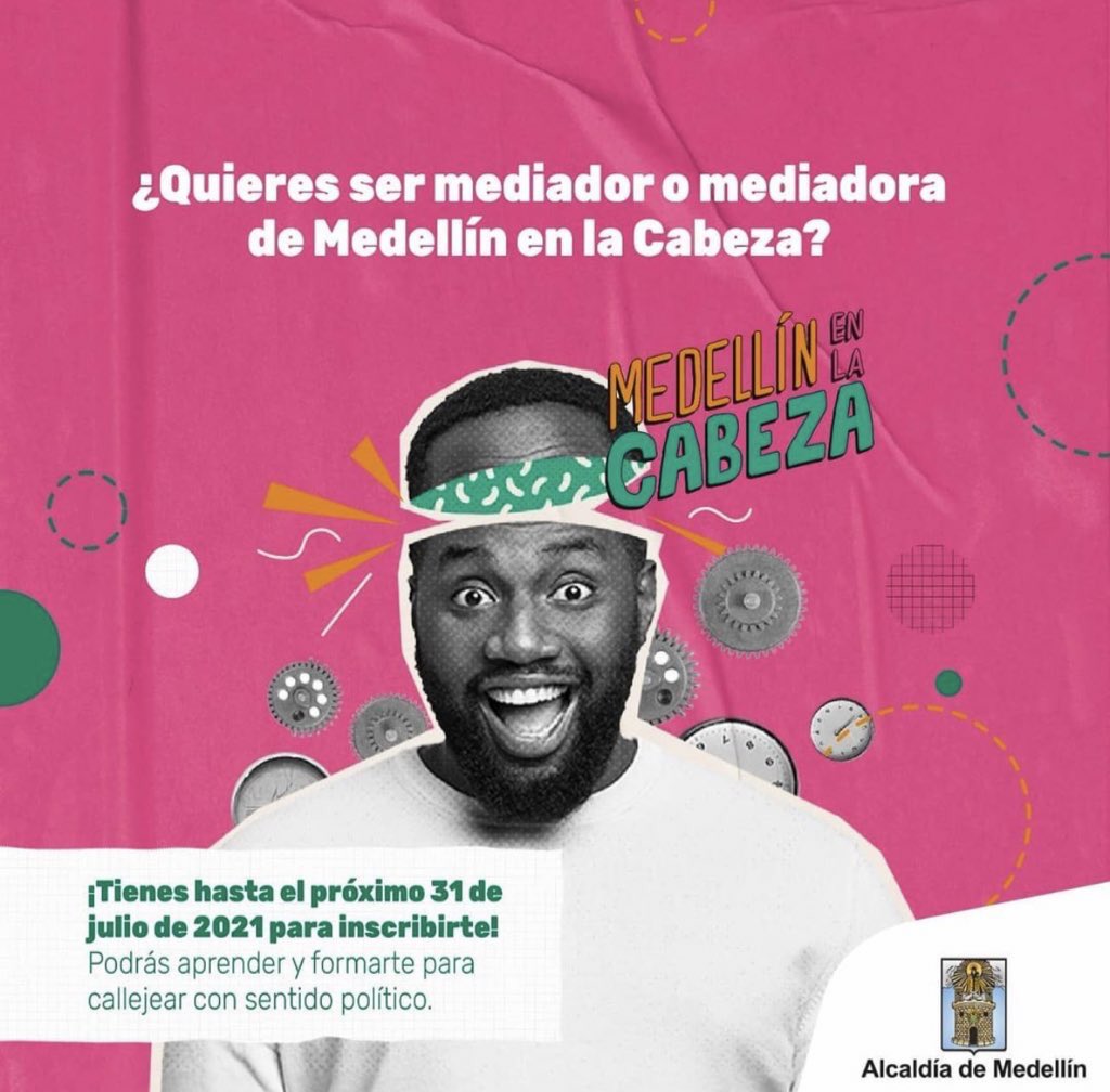 ¿Quieres ser mediador o mediadora de Medellín a la Cabeza? No olvides inscribirte!