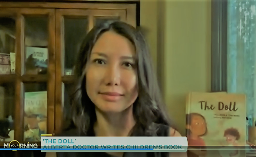 nhungtrandavies's tweet photo. Still revelling in the moment when a little book written by a refugee living in a small prairie town of Alberta made it onto national TV! How cool is that?! 😊 #TheDoll @_secondstory #RavyPuth #CTV #YourMorning https://t.co/YS8j3gLNNB