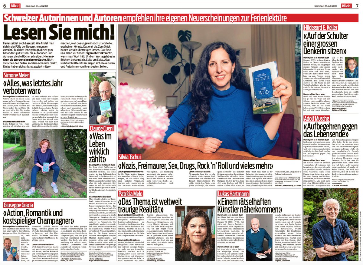 Auf der Suche nach Lesestoff? Lesen Sie mich! Schrifstellerinnen und Schriftsteller machen im <a href="/Blickch/">Blick </a> Werbung in eigener Sache. Bei jenen Büchern, die ich bereits gelesen habe, kann ich nur sagen: Zu Recht. blick.ch/schweiz/schwei…