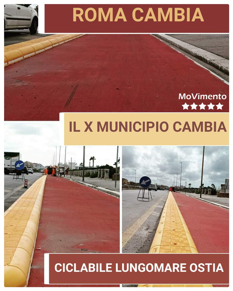 UNA CICLABILE BELLISSIMA SUL LUNGOMARE DI OSTIA...