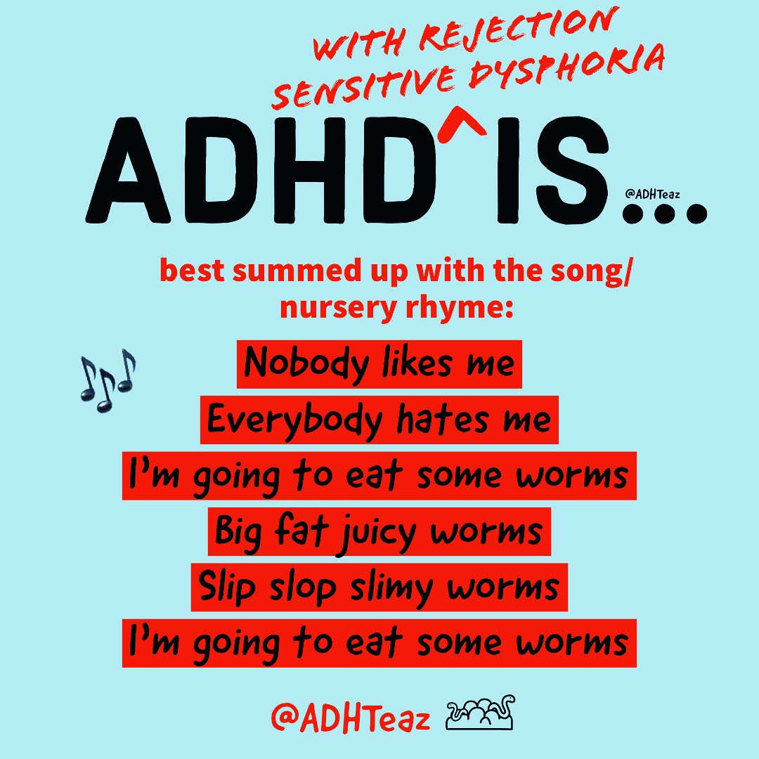 ADHTeaz's tweet image. Hey, at least my pity party got me to finally make a new meme after all these months so there’s that #ADHD #rejectionsensitivedysporia #everybodyhatesme #pityparty #Neurodiversity #worms 🪱