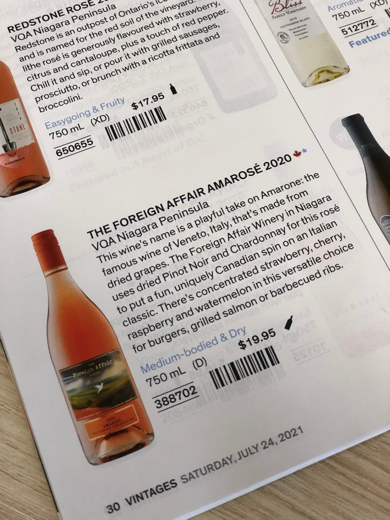 The Foreign Affair Winery (@wineaffair) on Twitter photo Available NOW lcbo #lcbovintages! 
Conspiracy Bianco and Amarosé - check your local store and grab a few of these summer sippers to enjoy under the sun. Available NOW lcbo #lcbovintages! 
Conspiracy Bianco and Amarosé - check your local store and grab a few of these summer sippers to enjoy under the sun.