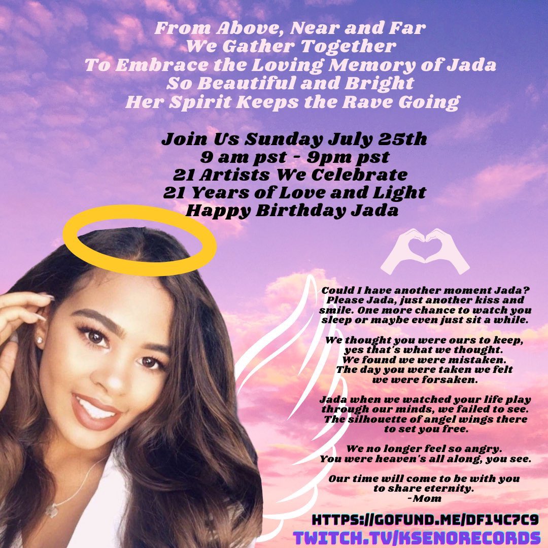tetrad sound’s P.Joseph is on at 12 pm MST tomorrow - join us as we celebrate the life of Jada, and donate towards a good cause. 🙏🏽