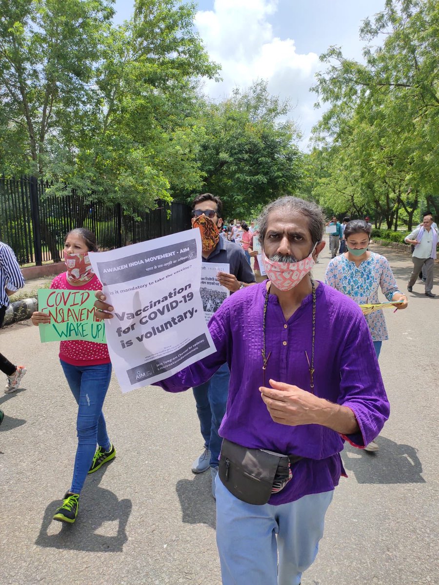 awakenindiamvmt's tweet photo. Glimpses from #Jaipur. Like and RT folks π₯ π₯ π₯ #SayNoToCoercion #SayNoToLockdown https://t.co/xlLXRhdYf7