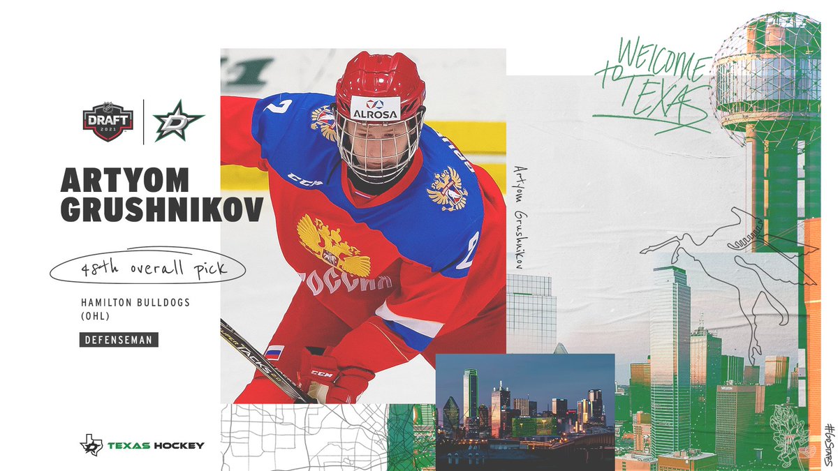 DallasStars's tweet image. Welcome to #TexasHockey, Artyom Grushnikov!