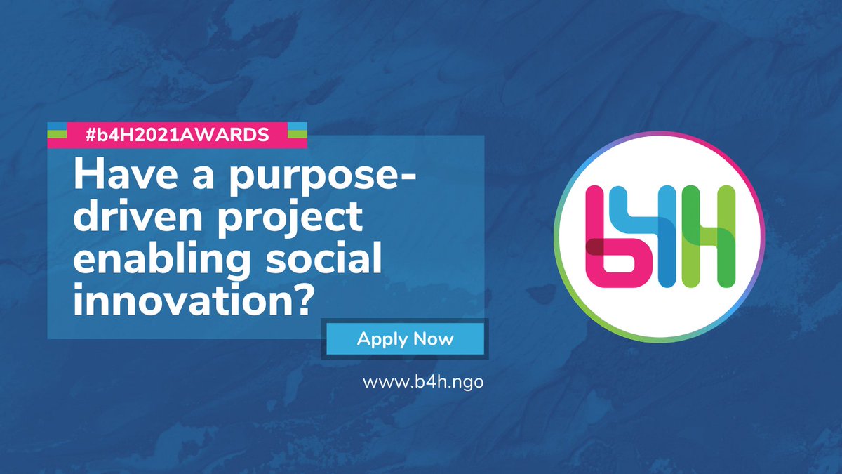 b4_humanity's tweet image. Social entrepreneurship has the power to change lives!
Don&apos;t forget to apply to the #b4H2021awards🚀
📌b4h.ngo/awards/b4h-pro…
#blockchain #blockchainforhumanity #socialinnovation