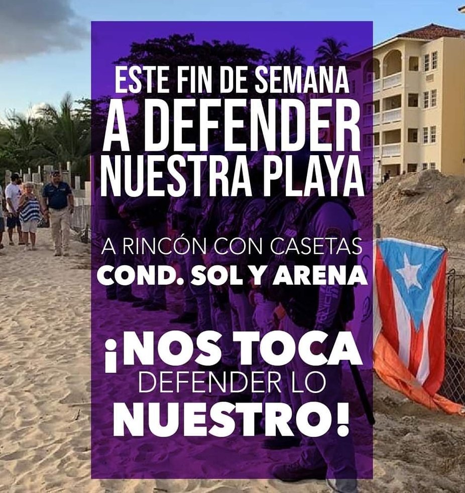 Esta foto es por si aún no entiendes (o no quieres entender) el porqué hay un grupo de puertorriqueños manifestándose en contra de la construcción ilegal en Rincón.

#ElMolu