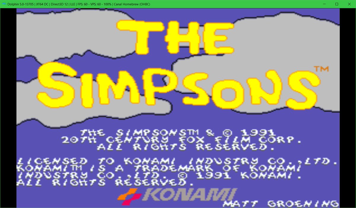 saulfabregwiivc's tweet photo. More tests of SuperrSonic's #RetroArch #Wii RA-HEXAECO #FinalBurnAlpha #emulator for run The Simpsons Arcade Game in the #MAME #arcade! Will come soon since this game was not ever ported to consoles! Coming soon this will be a #Wii channel for all of you! #RA #FBA #FBAlpha https://t.co/erdm2vLYlL
