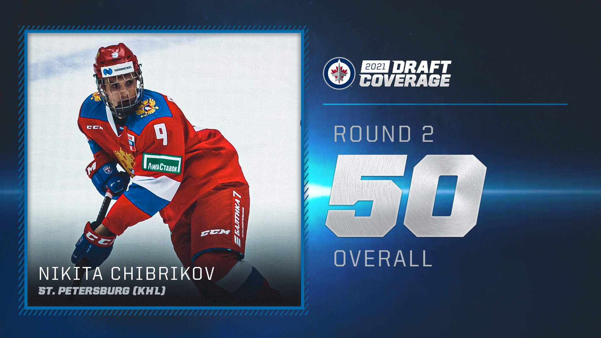 Winnipeg Jets on Twitter "NHLJets have selected Nikita Chibrikov 50th
