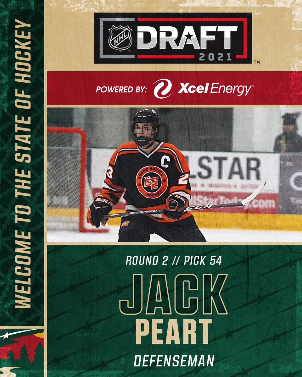 Minnesota made!

Welcome to the #mnwild, Jack Peart!

#NHLDraft | <a href="/XcelEnergyMN/">Xcel Energy MN</a>