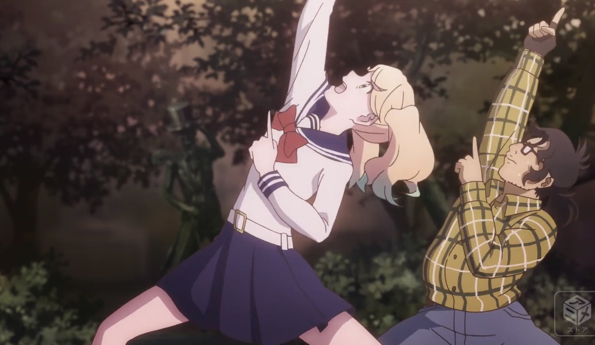 Yam太郎 かげきしょうじょ 4話 いつかの涙は キモオタさんとのヲタ芸のシーンで映る ダンスの銅像 とのギャップで笑わせる秀逸なギャグ演出があると思えば Bパートのさらさの 思い出の上書き の会話で サブタイトルに繋がる秀逸な脚本 笑いも感動も