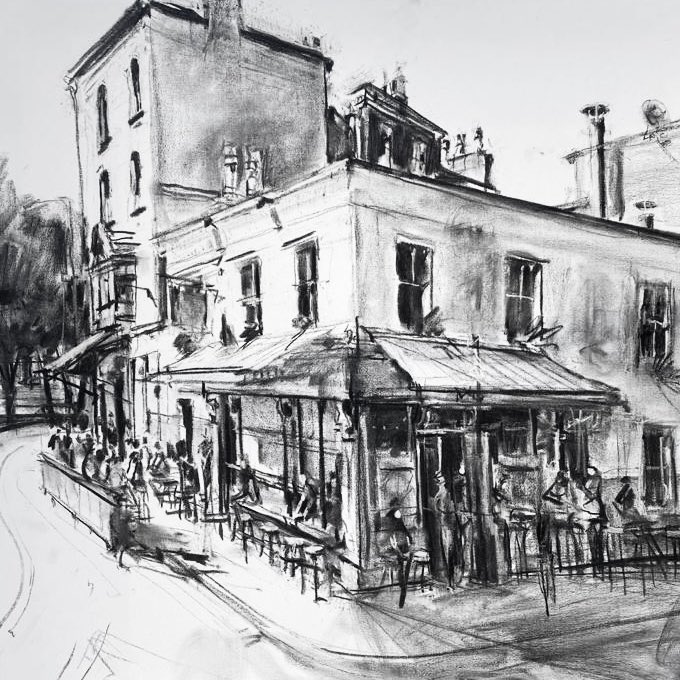 Guess which #dublinpub 🍺 I’m #painting today!? Sketch is done, some colour to appear shortly...

#GerardByrne #irishart #dublinartist #pub #pub #slainte #visitdublin #irishexperience #KeepDiscovering