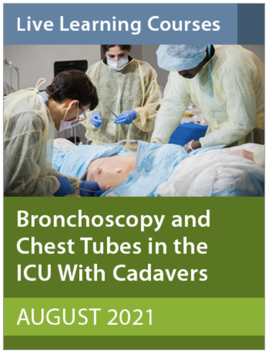 Laura Frye (@laurafryedrl) on Twitter photo Just a few spots left! This one-day hands-on cadaver program addresses chest tube placement, foreign body removal, the management of massive hemoptysis, and perc trach placement. <a href="/ahalraiyes/">AB Alraiyes</a> <a href="/sfaiz212/">S Faiz</a> <a href="/jonathankurman/">Jonathan Kurman</a> <a href="/accpchest/">CHEST</a> #ChestIP #MedEd Just a few spots left! This one-day hands-on cadaver program addresses chest tube placement, foreign body removal, the management of massive hemoptysis, and perc trach placement. <a href="/ahalraiyes/">AB Alraiyes</a> <a href="/sfaiz212/">S Faiz</a> <a href="/jonathankurman/">Jonathan Kurman</a> <a href="/accpchest/">CHEST</a> #ChestIP #MedEd