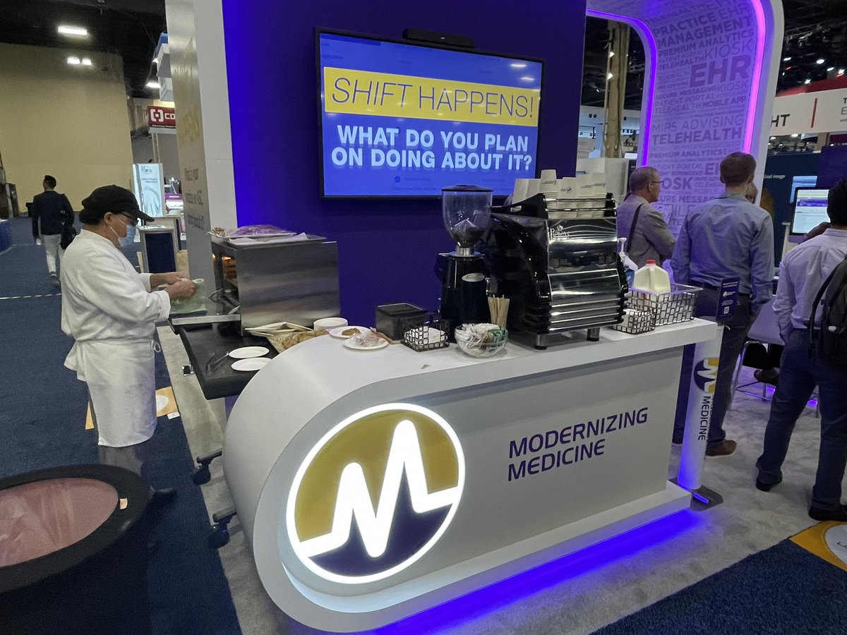 Need a break after lunch? Grab some coffee and a cookie at booth #1819. #ASCRS2021 #ASOA2021 <a href="/modmed/">ModMed</a>