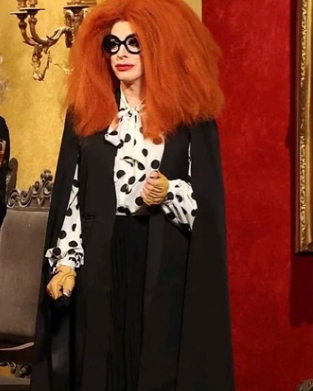myrtle snow red dress American Horror Story: Coven