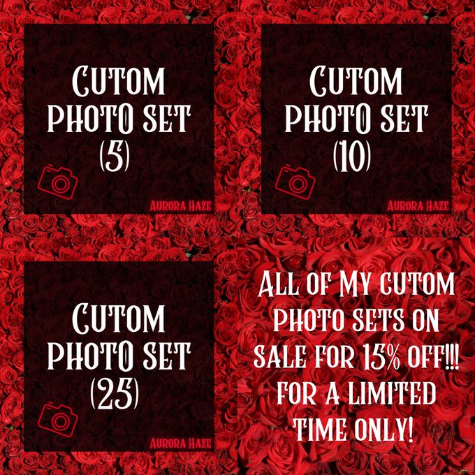 As a special thank you to my fans for all the love &amp; support, I have put all of my custom photo sets<a href="/tag/mvsales"class="tags"><span>#mvsales</span></a>