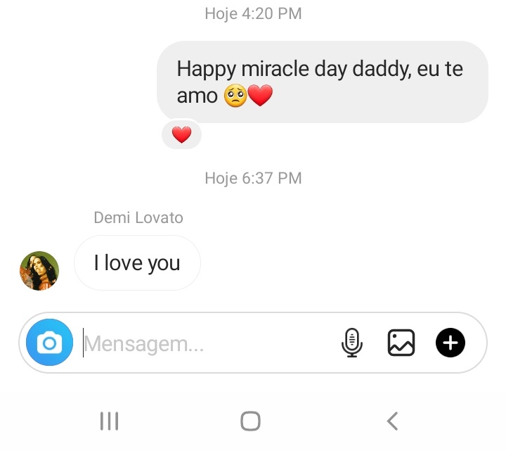 bellaxmerced's tweet image. 24/07/2021 @/ddlovato replied my direct on IG (Yes, Demi loves Cacau) ❤