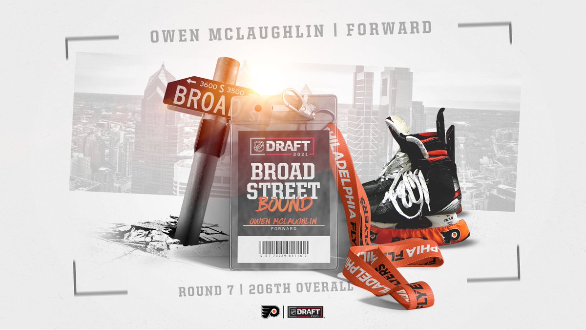 With the 206th overall pick, we've selected Chester County native, forward Owen McLaughlin (<a href="/USAHockeyNTDP/">USA Hockey’s NTDP</a>)!