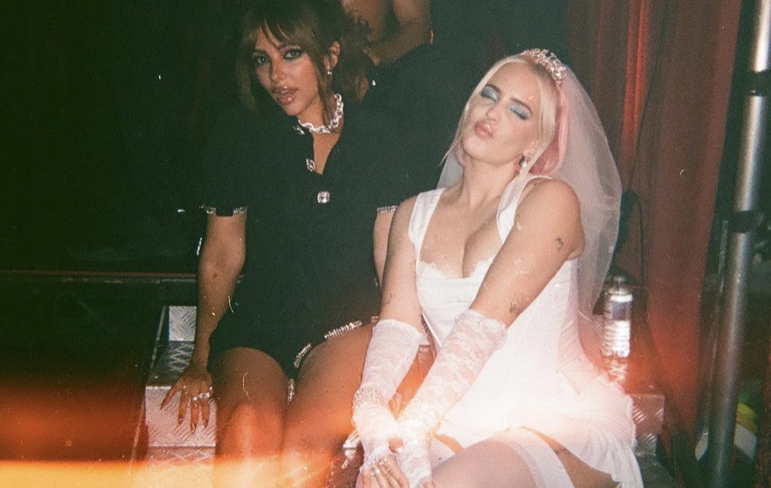 postbestfshn's tweet photo. Jade Thirlwall and Anne-Marie in the ‘Kiss My (Uh Oh)’ music video! https://t.co/sLWiZ3H2Ky