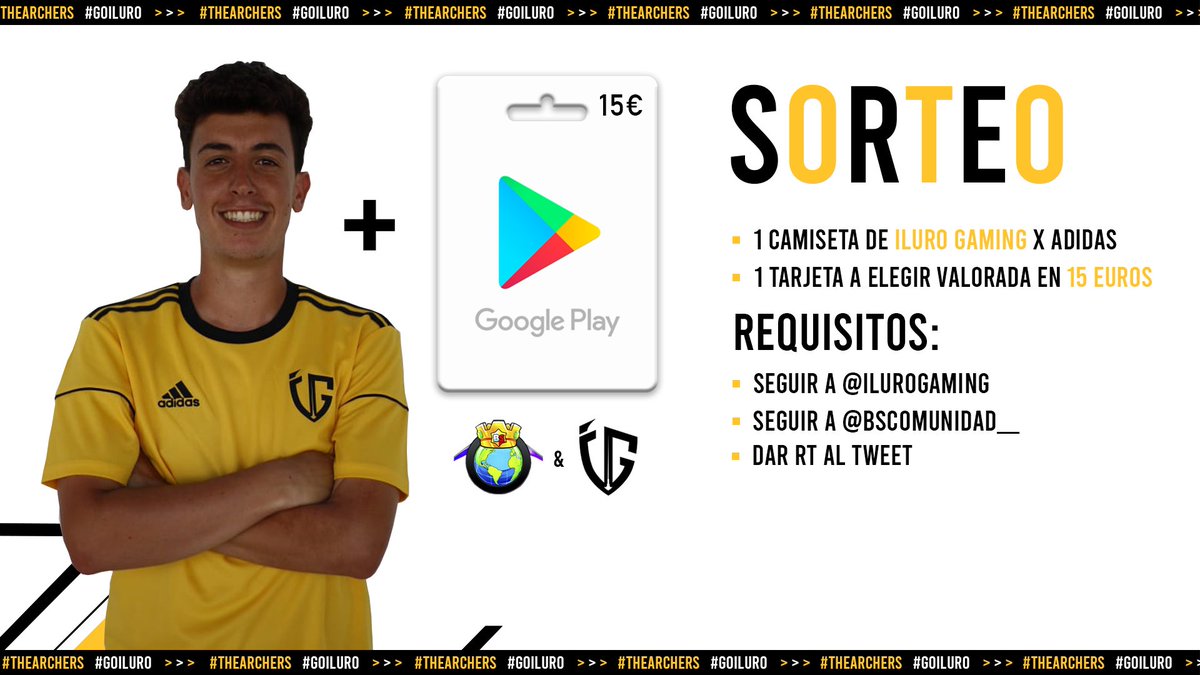 🚨 SORTEAZO 🚨
15€ + Una camiseta oficial de <a href="/IluroGaming/">Iluro Gaming</a> 

👉 REQUISITOS 👈
- Dar RT
- Seguir a <a href="/IluroGaming/">Iluro Gaming</a> 
- Seguir a <a href="/BScomunidad__/">Community Games</a>

Ganador en 7 dias.