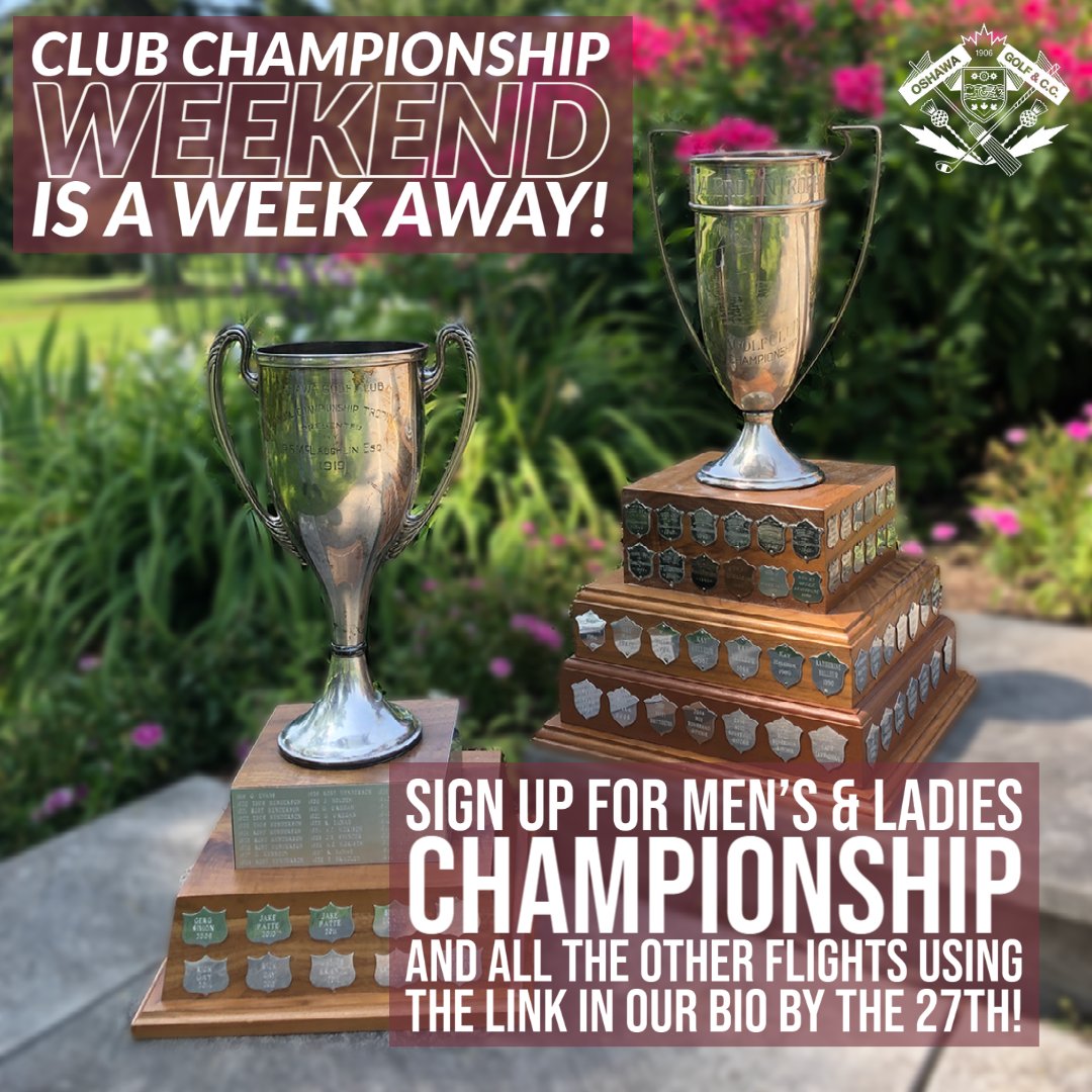 OGC1906's tweet photo. Club Championships start in one week! Have you signed up yet?
#ClubCs #Since1906 https://t.co/eitHVCZzdK