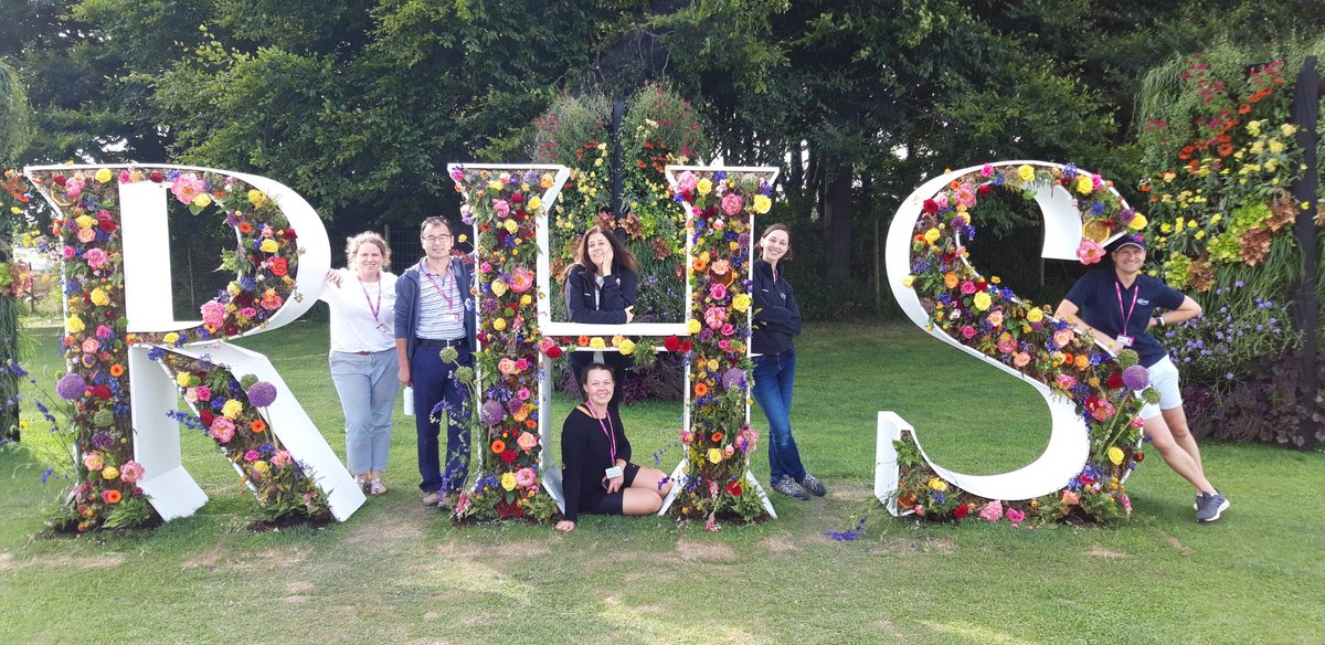 The big <a href="/The_RHS/">The RHS</a> letters came in handy for a little rest after the penultimate day of #RHSTattonPark . @NIABEMR and <a href="/NHM_Science/">Science at the Natural History Museum</a>  have had a busy 4 days chatting to lots of people about DNA, soil and fruit as part of <a href="/excalibur_h2020/">EXCALIBUR</a>. If you're visiting tomorrow come and say hi!