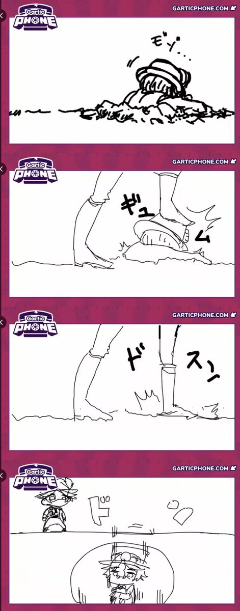 第三回探限定お絵描き伝言ゲームお疲れ様でした!!!! 知らん間に新モードが実装されてた🤔 四コマ漫画作れるモード、一個前のイラストしか見れてないのに華麗に伏線回収してるの沢山あってめちゃくちゃ面白い