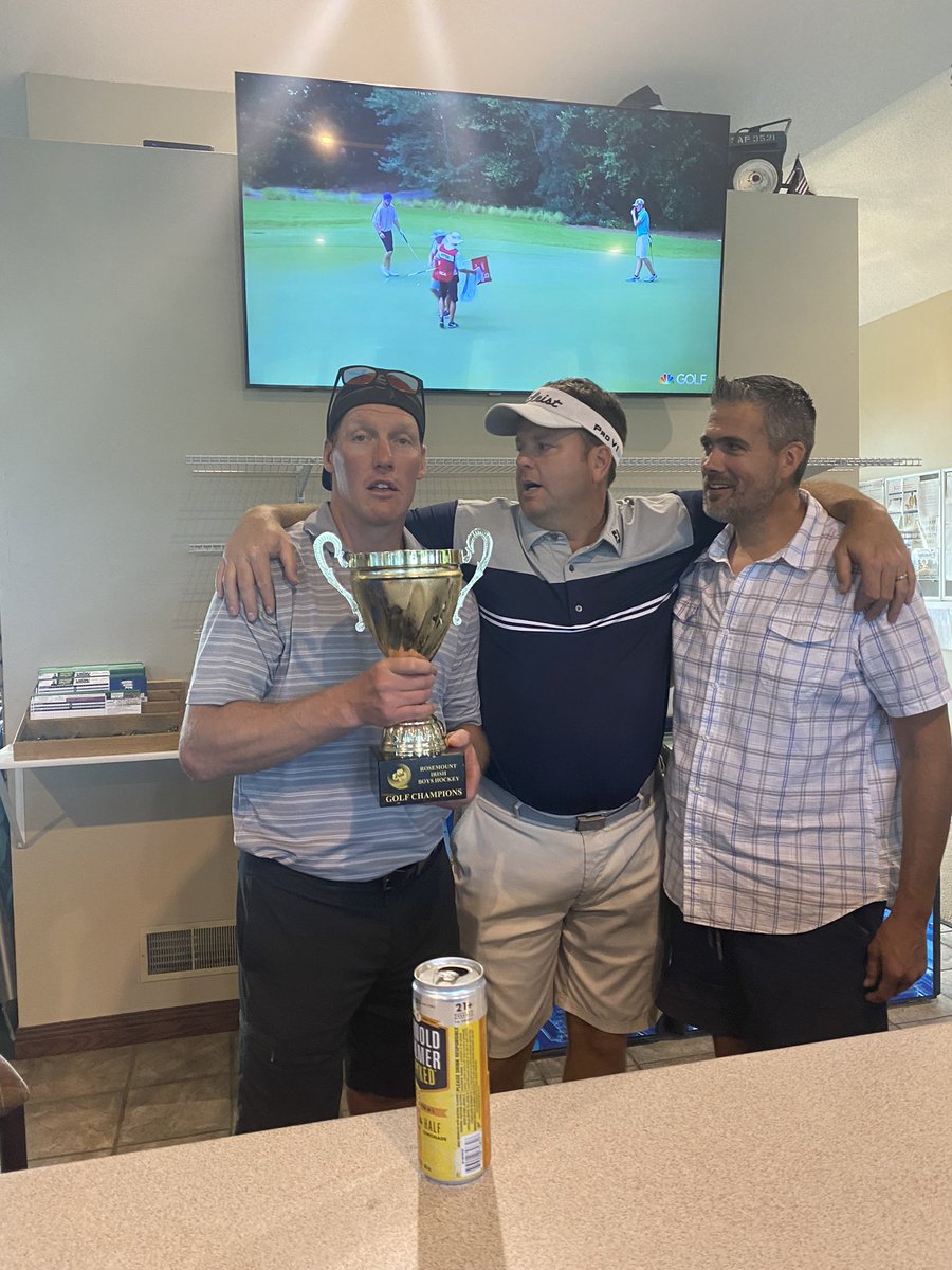 Yesterday I got new owners!  Not sure I am ever going to leave!  Theses guys know how to have fun!  Good thing they beat out that “other” team!  And they got lots of cool friends! <a href="/RosemountHockey/">Rosemount Hockey</a> #buildfromwithin