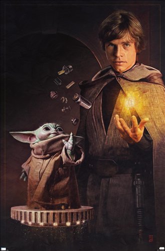 ImperialPrensa's tweet photo. 🟩 Ilustración bajo licencia de Russell Walks.
#lukeskywalker 
#grogu
#babyyoda 
#starwars https://t.co/kfZe7KxibJ