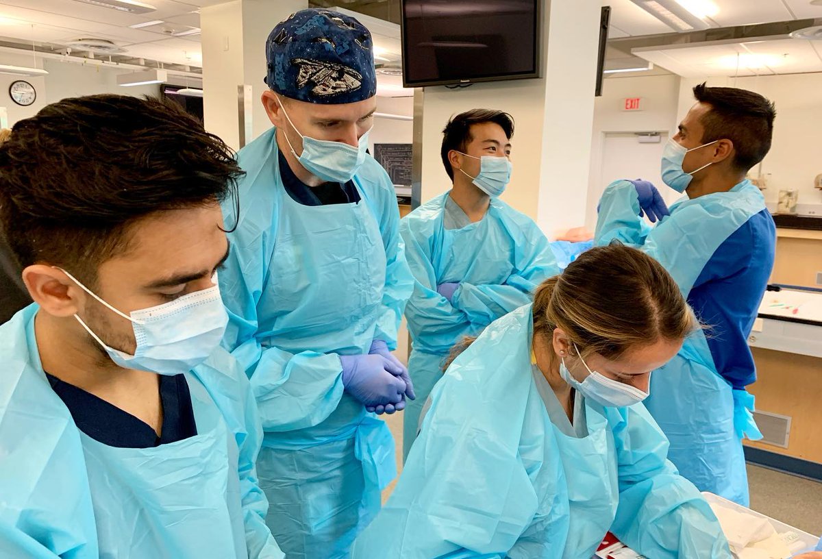 emriverside1's tweet photo. 🦴🫁🫀Cadaver lab for EM procedure practice💉 grateful to these generous cadaver donors for helping us become better physicians! #thoracotomy #pigtailcatheter #chesttubes #clamshellthoracotomy #pericardiocentesis #cardiacpacing #EZIO #intubation #emergencymedicine #emresidency https://t.co/YBTouD28v4