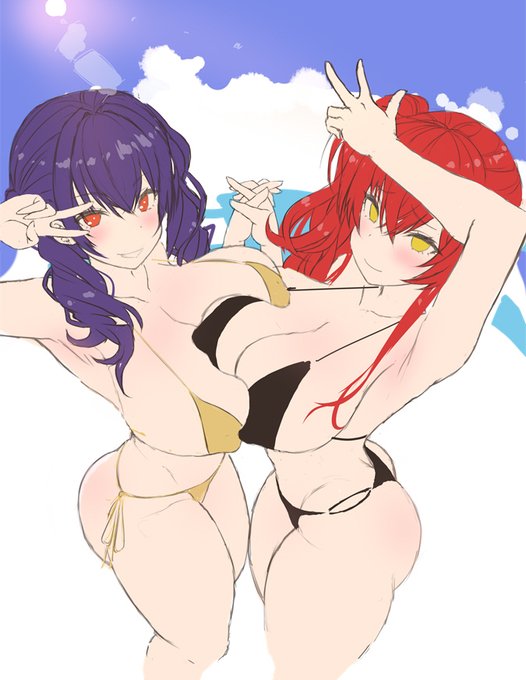 水着ザラとポーラらふ 