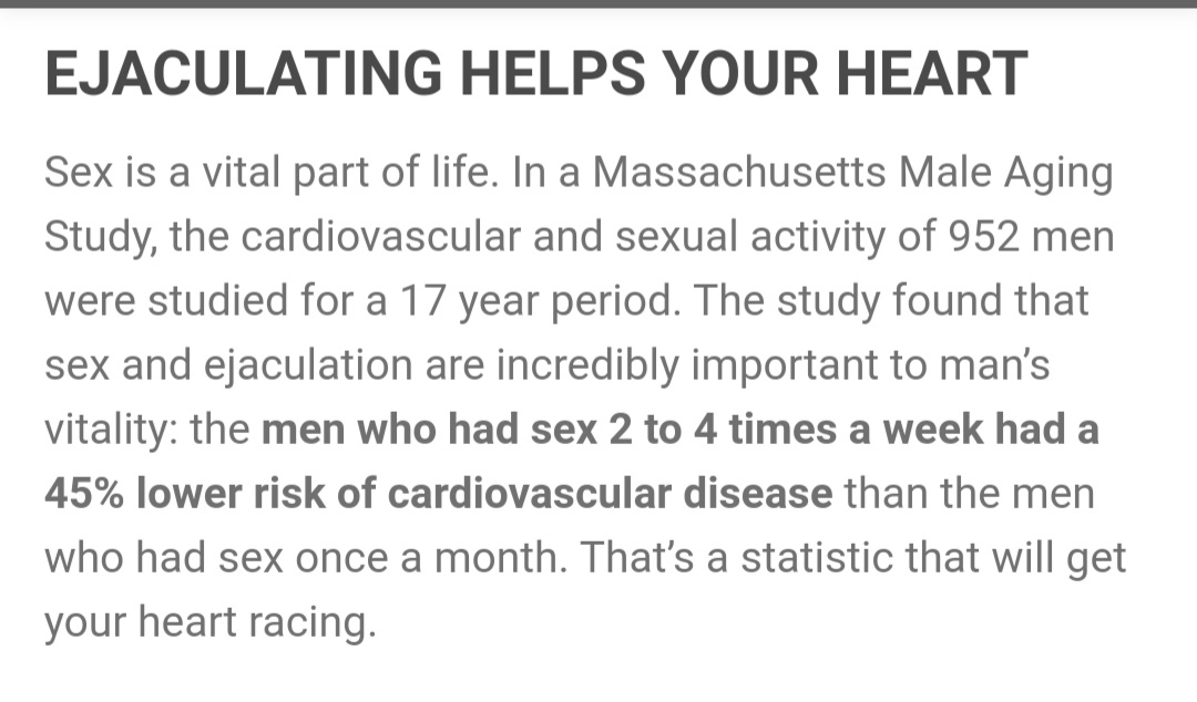 AnnaRain85's tweet photo. Just some fun facts to keep you healthy! 
#MensHealth #funfacts #sex https://t.co/Kc6byq8Xbg