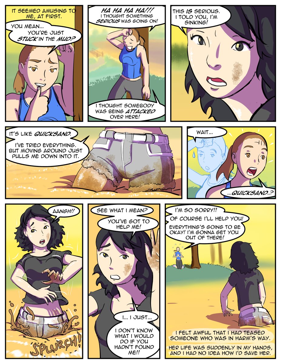 MUDSTUCK: Grip of the Quicksand (old comic, 2015) (pages 1-4) It will be my  honor if you read this comic, one of the prides of my life, into which I  invested years, image size:927x1200