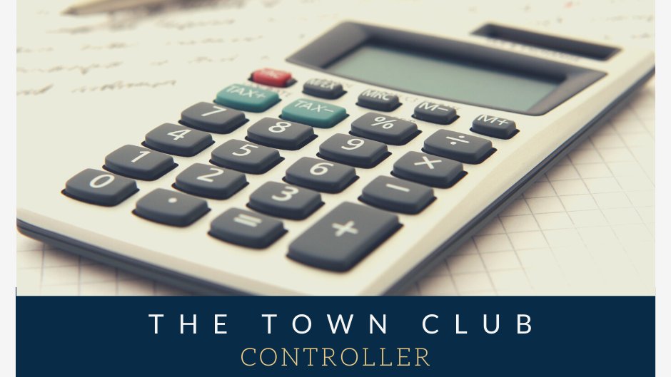 WICMAA's tweet photo. As a result of retirement, The Town Club is seeking a Controller/HR Manager.    
#WICMAA #HFTP #ClubCareers
https://t.co/uZghgC3Yhv https://t.co/ZJWkmynrK3