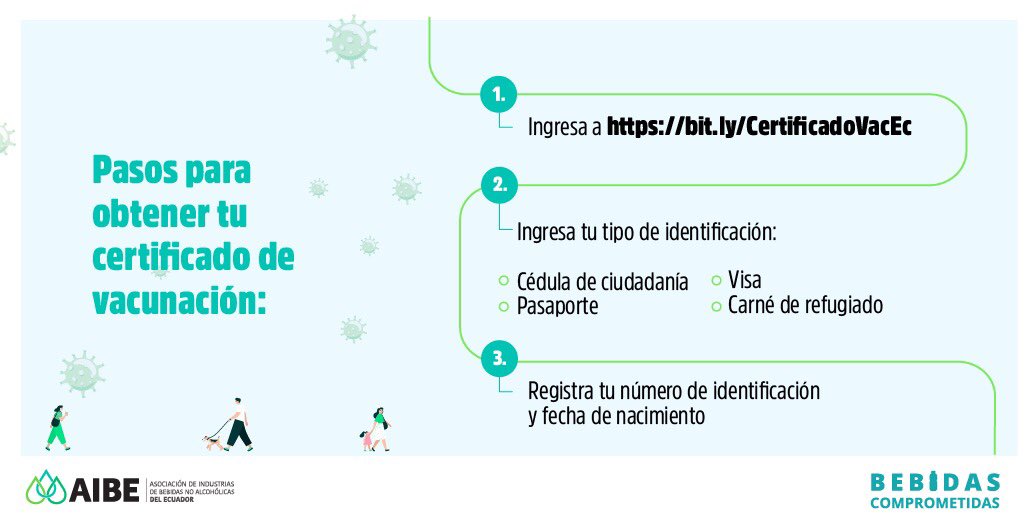 AIBE_EC's tweet photo. #SomosAIBE 🇪🇨 |

Amig@ tender@ 🙋‍♀️🙋‍♂️

¿Ya recibiste la vacuna contra la COVID-19 pero no sabes cómo descargar tu certificado?

Sigue este paso a paso y obtenlo fácilmente 👌

👉https://t.co/Mi9XOywQ6R
___
@francomenag 
@AIBE_EC https://t.co/nKNZZU4S0d