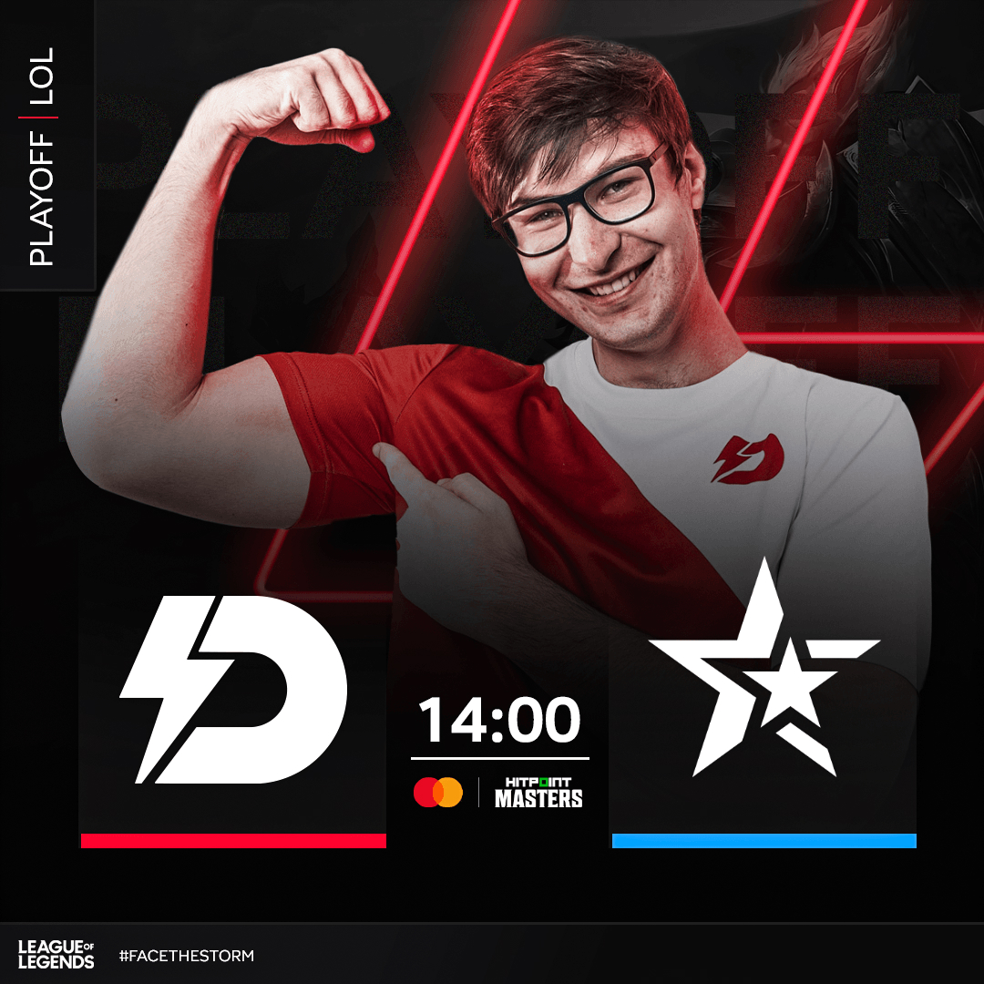 In a few hours we will challenge <a href="/esubacz/">eSuba</a> in the <a href="/hitpointcz/">Hitpoint.cz</a> Masters play-off. See you on the stream! Let them ⚡️ #FACETHESTORM 😈